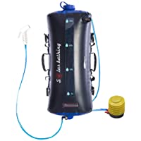 Zyxformis Bolsa de Ducha para Acampar Ducha Solar 12L - 20L Bolsa de TPU con Bomba de presión Pantalla de Temperatura de…
